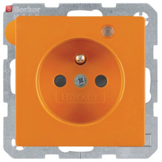 BER6765096014 / Steckdose m SK-Stift LED e BS Q.1/Q3 ora / EAN 4011334362753