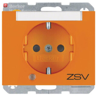 BER41107114 / Steckdose SCHUKO LED BSF erh BS K.1 ora / EAN 4011334361046
