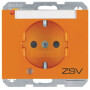 BER41107114 / Steckdose SCHUKO LED BSF erh BS K.1 ora / EAN 4011334361046