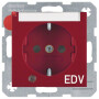 BER41108915 / Steckd. SCHUKO LED BSF EHBS S.1/B.x rot / EAN 4011334360971