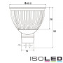 ISO112339 / MR16 LED Strahler 6W Glas diffuse, warmweiss / 9009377029370