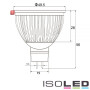 ISO112339 / MR16 LED Strahler 6W Glas diffuse, warmweiss / 9009377029370