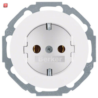 BER47272089 / Steckdose SCHUKO 45° R.1/R.3 pw / EAN 4011334366690