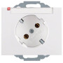 BER47287109 / Steckdose SCHUKO 45° m BF K.1 polarweiß / EAN 4011334318262
