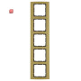 BER10153016 / Rahmen 5fach B.3 Alu gold/anthrazit / EAN 4011334384939