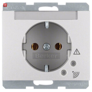 BER41527103 / Steckdose SCHUKO Üspgsch. u BF K.5 Alu / EAN 4011334378419