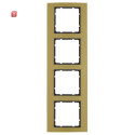 BER10143016 / Rahmen 4fach B.3 Alu gold/anthrazit / EAN...