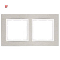 BER10223609 / Rahmen 2fach waag B.7 Edelstahl/polarw /...