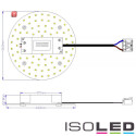 ISO112350 / LED Umrüstplatine 160mm, 12W, mit Magnet, warmweiß / 9009377029646