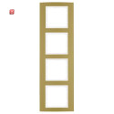 BER10143046 / Rahmen 4fach B.3 Alu gold/polarweiß /...