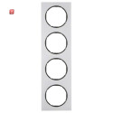 BER10142284 / Rahmen 4fach R.3 Alu/schwarz / EAN...