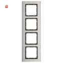 BER10143606 / Rahmen 4fach B.7 Edelstahl/anthrazit / EAN...