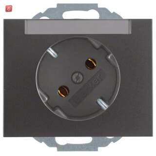 BER47287106 / Steckdose SCHUKO 45° m BF K.1 anthrazit / EAN 4011334318255