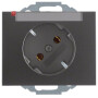 BER47287106 / Steckdose SCHUKO 45° m BF K.1 anthrazit / EAN 4011334318255