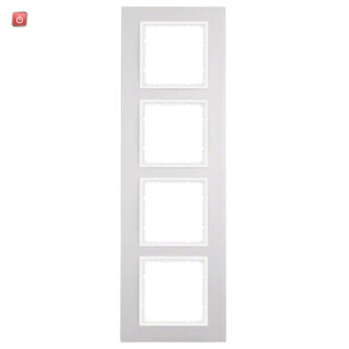 BER10146914 / Rahmen 4fach B.7 Alu/polarweiß / EAN 4011334384984