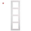 BER10146914 / Rahmen 4fach B.7 Alu/polarweiß / EAN...