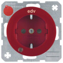 BER41102022 / Steckdose SCHUKO LED erh BS R.1/R.3 rot /...