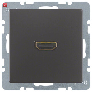BER3315436086 / HDMI Steckdose m 90° Stcka. Q.1/Q.3 anth / EAN 4011334379829