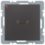 BER3315436086 / HDMI Steckdose m 90° Stcka. Q.1/Q.3 anth / EAN 4011334379829