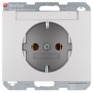 BER47397003 / Steckdose SCHUKO m BF K.5 Alu / EAN 4011334378471