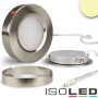 ISO112354 / LED Aufbauspot nickel gebürstet 3W, 12V/DC, warmweiss / 9009377029738