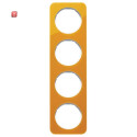BER10142339 / Rahmen 4fach R.1 Acryl orange Transl. pw /...