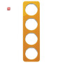 BER10142339 / Rahmen 4fach R.1 Acryl orange Transl. pw / EAN 4011334400073