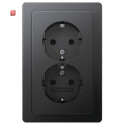 BER47296086 / Doppelsteckdose SCHUKO ADP BS Q.1 anthr