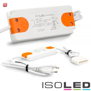 ISO112355 / Trafo 12V/DC, 0-15W, inkl. 4 Fachverteiler und Flachstecker / 9009377029769