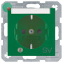 BER41101913 / Steckdose SCHUKO LED BSF BS S1/B3/7 grün / EAN 4011334360919