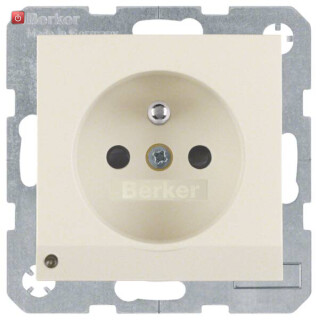 BER6765108982 / Steckdose m SK-Stift LED S.1/B.x weiß / EAN 4011334365693