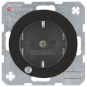 BER41102045 / Steckdose SCHUKO LED erh BS R.1/R.3 sw /...