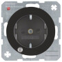 BER41102045 / Steckdose SCHUKO LED erh BS R.1/R.3 sw / EAN 4011334385097