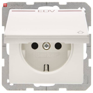 BER47516059 / Steckdose SCHUKO m KD Druck rot Q.1/3 pw / EAN 4011334317708