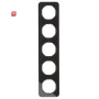BER10152116 / Rahmen 5fach R.1 Glas schwarz / EAN 4011334392903