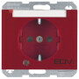 BER41107115 / Steckdose SCHUKO LED BSF erh BS K.1 rot / EAN 4011334361060