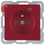 BER6765096015 / Steckdose m SK-Stift LED e BS Q.1/Q3 rot / EAN 4011334362777