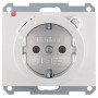 BER47087003 / Steckdose SCHUKO m FI erh BS K.5 Alu / EAN 4011334378716