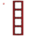 BER10143012 / Rahmen 4fach B.3 Alu, rot/anthrazit / EAN...