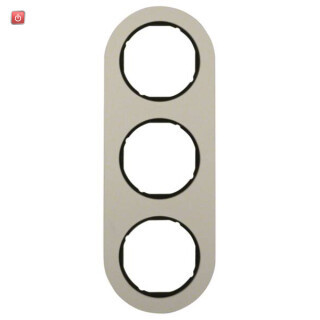 BER10132084 / Rahmen 3fach R.Classic Alu schw / EAN 4011334392385
