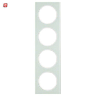 BER10142209 / Rahmen 4fach R.3 Glas polarweiß / EAN 4011334393313