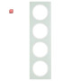 BER10142209 / Rahmen 4fach R.3 Glas polarweiß / EAN 4011334393313