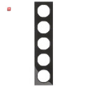 BER10152245 / Rahmen 5fach R.3 schwarz glänzend /...