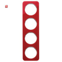 BER10142349 / Rahmen 4fach R.1 Acryl rot Transl. pw / EAN...