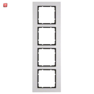 BER10146904 / Rahmen 4fach B.7 Alu/anthrazit / EAN 4011334372622
