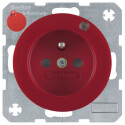 BER6765092022 / Steckdose m SK-Stift LED R.1/R.3 rot /...