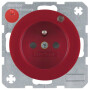 BER6765092022 / Steckdose m SK-Stift LED R.1/R.3 rot / EAN 4011334385172