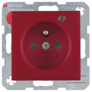 BER6765091915 / Steckdose m SK-Stift LED S.1/B.3/B.7 rot / EAN 4011334362685