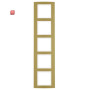 BER10153046 / Rahmen 5fach B.3 Alu gold/polarweiß / EAN 4011334236627