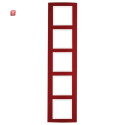 BER10153022 / Rahmen 5fach B.3 Alu, rot/polarweiß /...